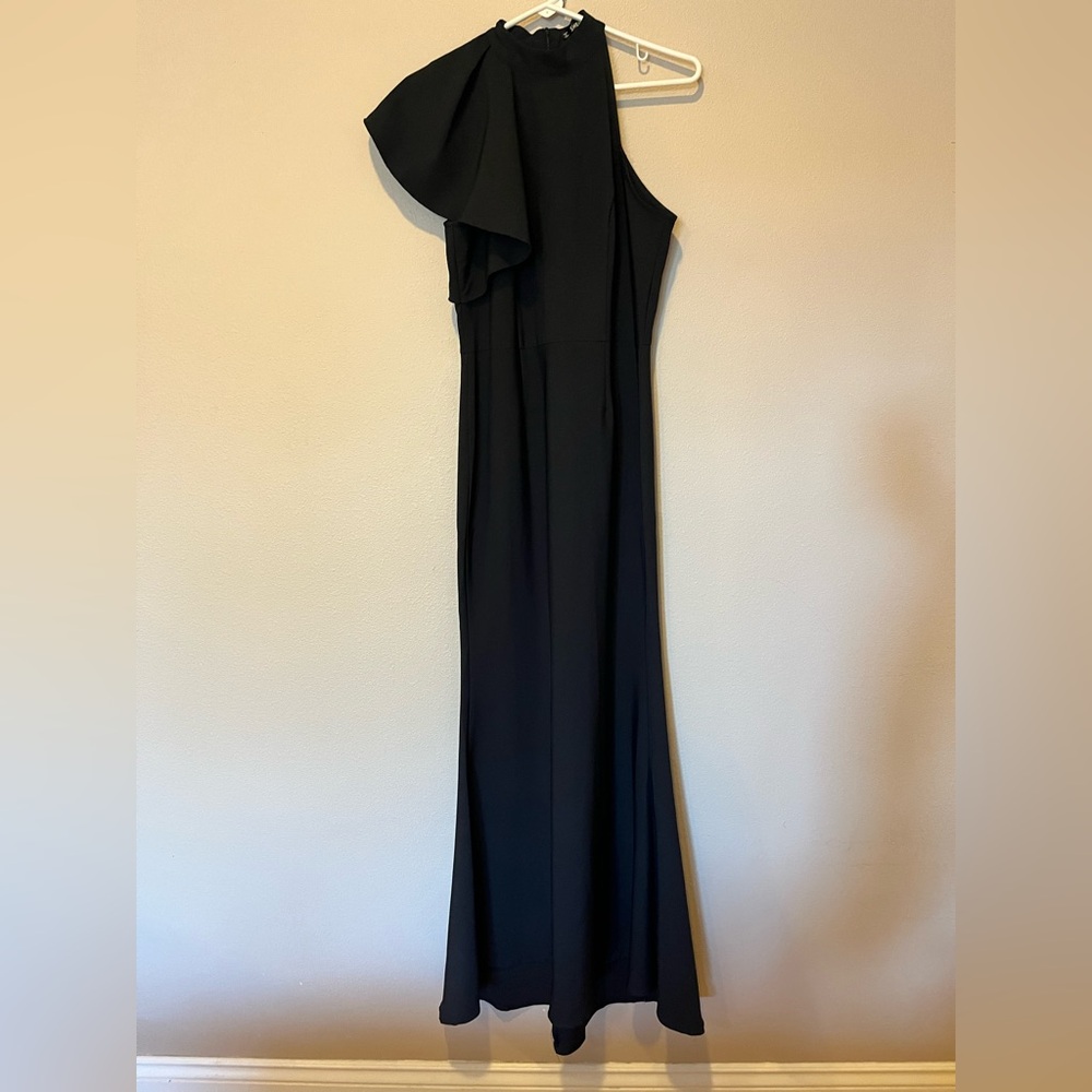 SHEIN One Shoulder Black Dress